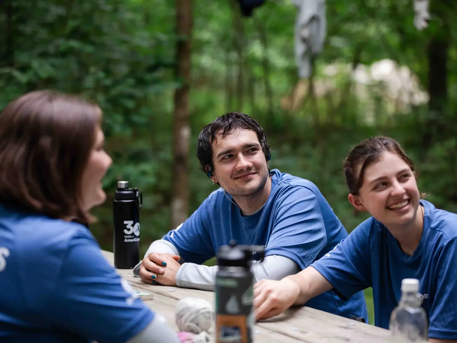 WisCorps members and staff at a team gathering