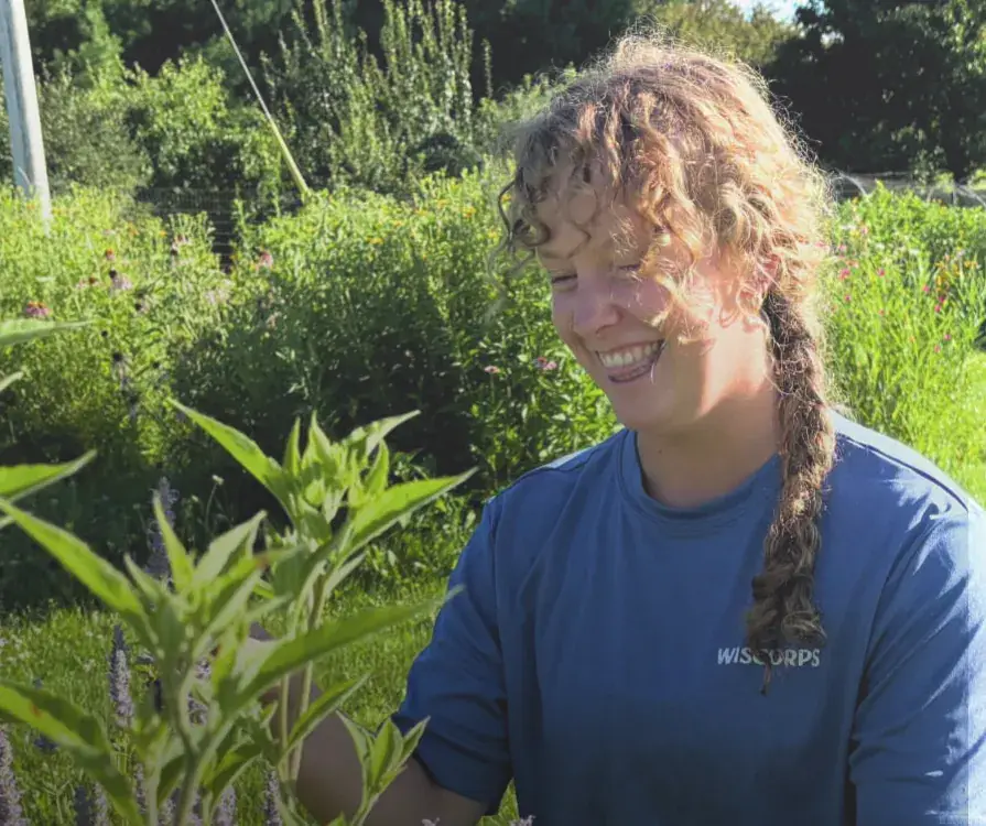Tending the gardens at The Nature Place